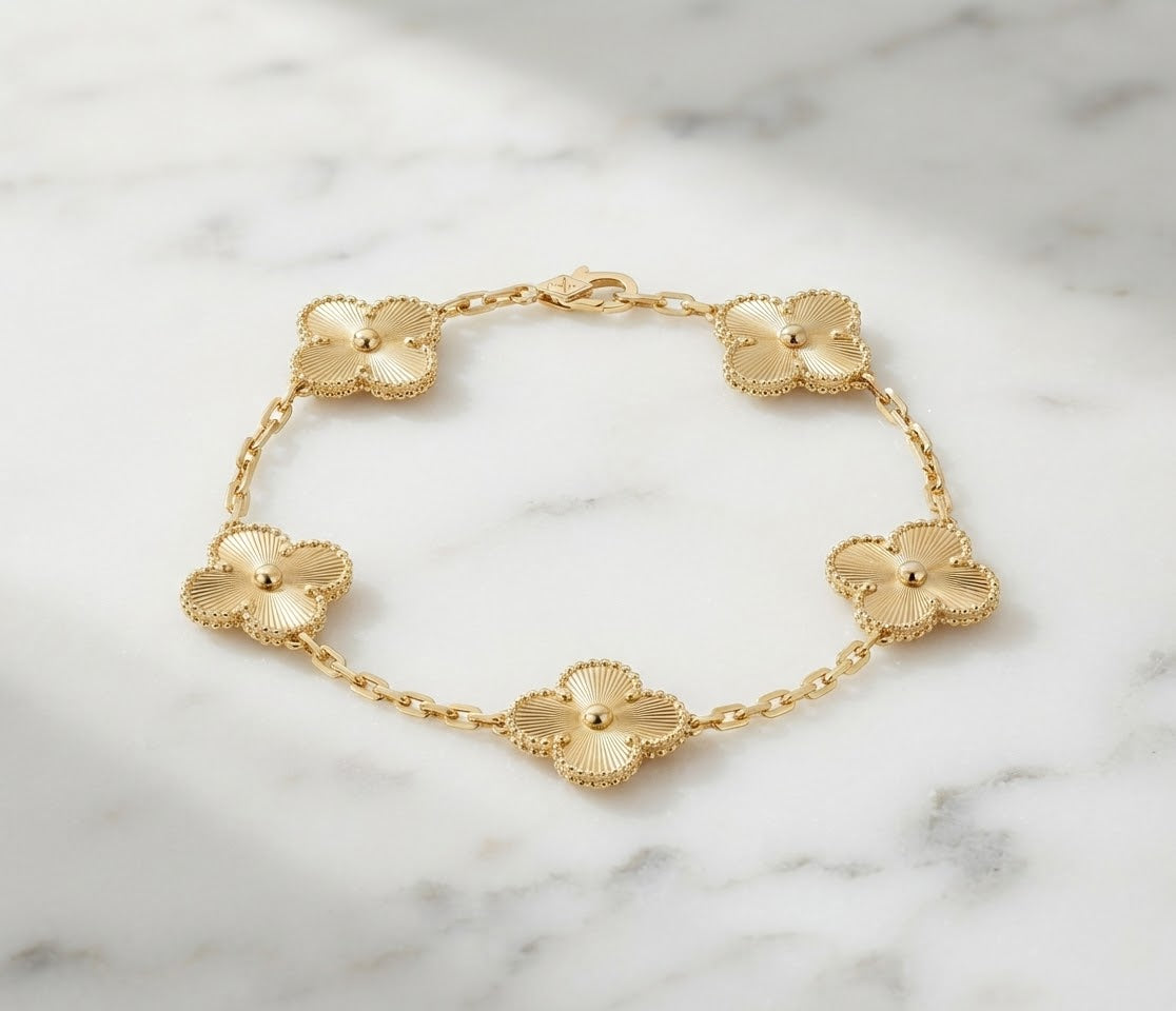 Gold Clover Bracelet