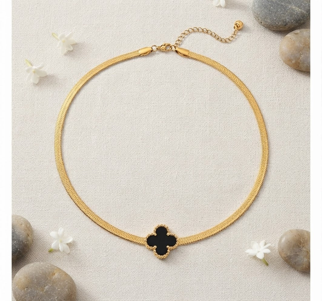 Black Charm Necklace