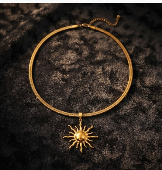 Golden Sun Necklace